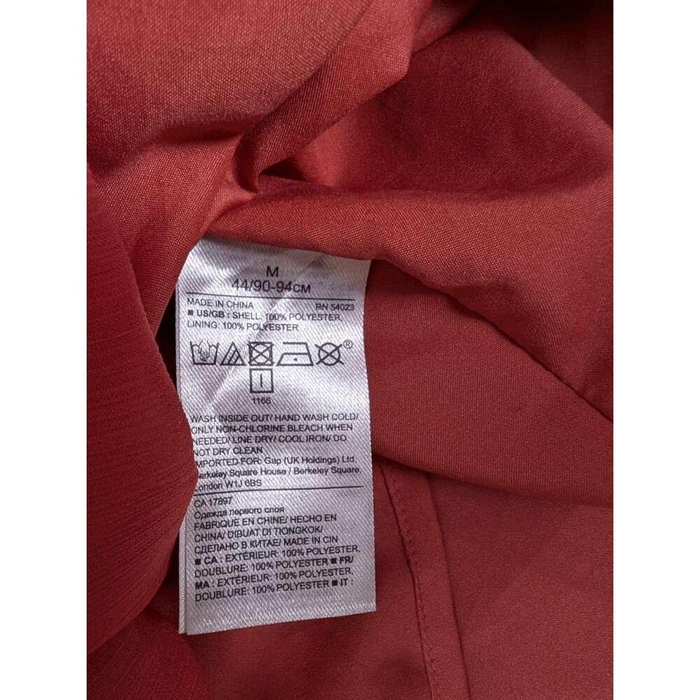 Banana Republic Tank Top Woven Macrame Size M Red Lightweight Spaghetti Straps - Picture 9 of 12